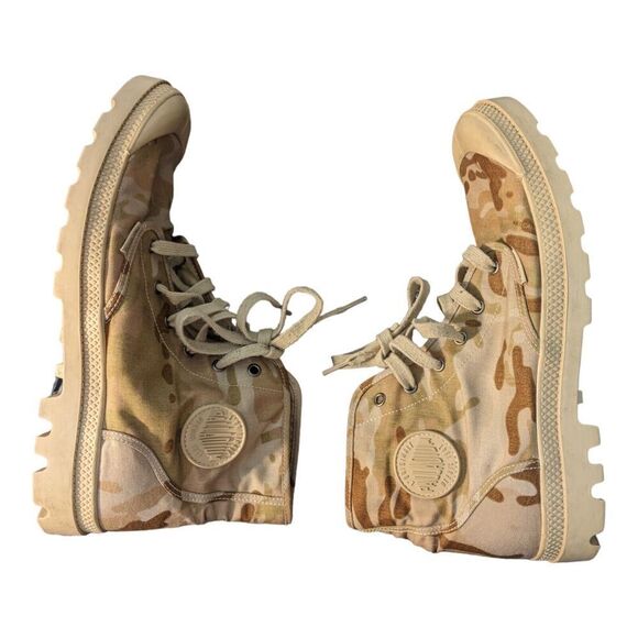 Palladium Pampa High Multicam Shoe For Men Arid Camo Size 13 - Picture 2 of 7